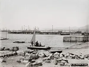 Onohama of Kobe, harbour with ships, Japan