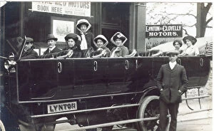 Appears Collection: Open air charabanc with smart lady passengers
