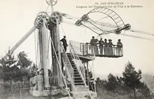 Open Cable Car at San Sebastan, Spain