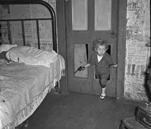 Why open the door, coal miners child uses the cat hole. Ber