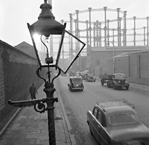 Storage Collection: Open gas street light at Kings Cross