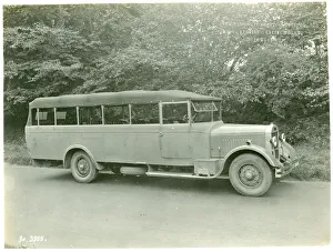 Single Decker Prints: Open-top single-decker bus, A6 Wadham