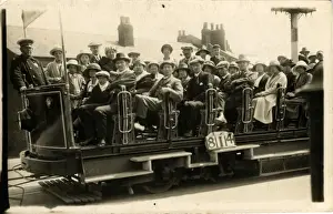 Topped Prints: Open Topped, Single Decked Tram, Fleetwood, Lancashire