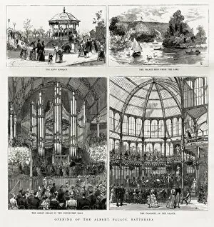 Concerts Gallery: Opening of the Albert Palace in Battersea, London in 1885