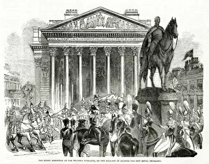 Images Dated 29th October 2018: Opening of the New Royal Exchange, London 1844