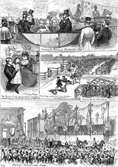 Opening of Wandsworth, Putney and Hammersmith Bridges, Londo