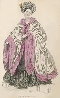 Voluminous Prints: Opera Dress with Turban