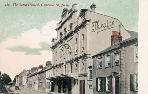 Helier Prints: The Opera House and Gloucester Street, Jersey
