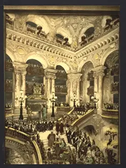 Lopera Prints: The Opera House, the inauguration of the opera, Paris, Franc