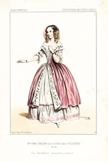Lopera Prints: Opera singer Anna Thillon as Coriali in Cagliostro, 1843