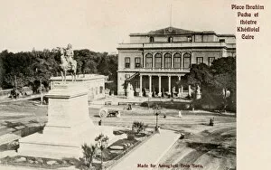 Muhammad Collection: Opera Square with Ibrahim Pasha statue in Cairo, Egypt