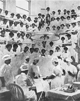 Enterprise Prints: An operating theatre with an all female audience