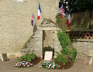 Memorials Prints: Operation Mallard Memorials, St Aubin d Auquenay