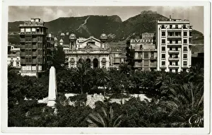 Algerian Prints: Oran, Algeria - Marshal Foch Square and Santa Cruz Hills