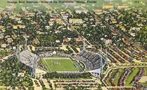 Miami Prints: Orange Bowl Stadium, Miami, Florida, USA