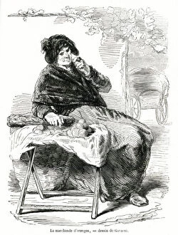 Oranger seller in London 1851
