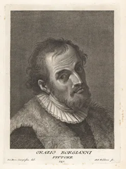 Etcher Prints: Orazio Borgianni, Italian painter and etcher, 1574-1616