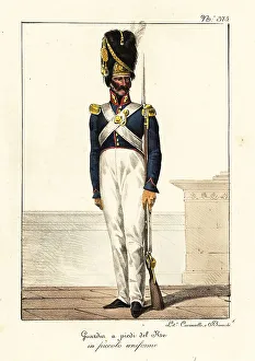 Ordinary infantryman of the French Royal Guard, 1820