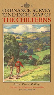 Images Dated 24th August 2018: Ordnance Survey one-inch map of the Chilterns