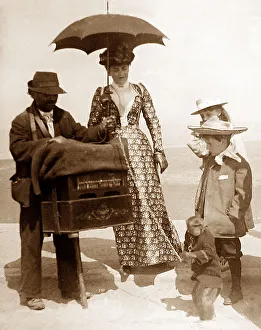 Grinder Prints: Organ Grinder with monkey, Southport