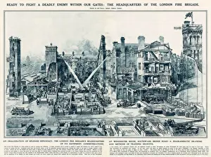 Southwark Prints: An organisation of splendid efficiency - the London Fire Brigades headquarters