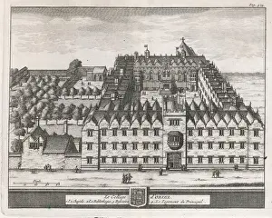 Engravings Prints: Oriel College 1675