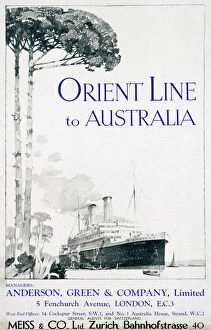 Ship Posters Collection: Orient Line poster