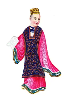 Oriental man on a Victorian scrap