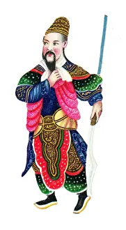 Oriental man on a Victorian scrap