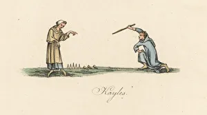 Origin Gallery: Origin of nine-pin bowling, 14th century
