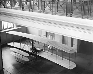 The original 1903 Wright Flyer on display - Science Museum