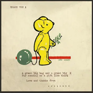 Original Artwork - Christmas thank you card design