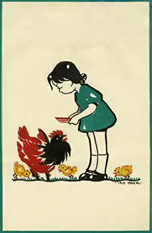 Original Artwork - Easter postcard for children