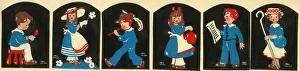 Seals Gallery: Original Artwork - Nursery Rhyme Series Gummed Stickers
