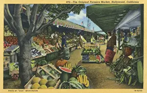 Shoppers Prints: Original Farmers Market, Hollywood, California, USA