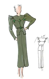 Original Fashion Illustration by Dora Sprinzel
