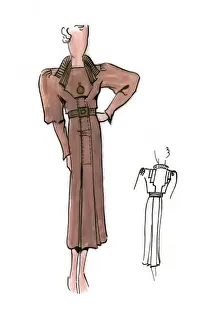 Original Fashion Illustration by Dora Sprinzel