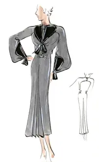 Original Fashion Illustration by Dora Sprinzel
