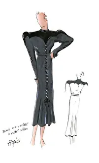 Original Fashion Illustration by Dora Sprinzel