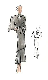 Original Fashion Illustration by Dora Sprinzel