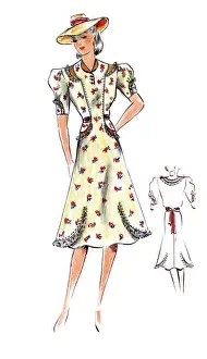 Original Fashion Illustration by Dora Sprinzel