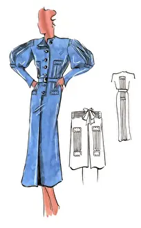 Original Fashion Illustration by Dora Sprinzel