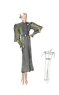 Original Fashion Illustration by Dora Sprinzel
