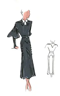 Original Fashion Illustration by Dora Sprinzel