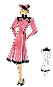 Original Fashion Illustration by Dora Sprinzel