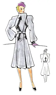 Original Fashion Illustration by Dora Sprinzel