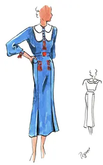 Original Fashion Illustration by Dora Sprinzel