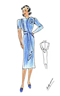 Original Fashion Illustration by Dora Sprinzel