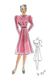 Original Fashion Illustration by Dora Sprinzel