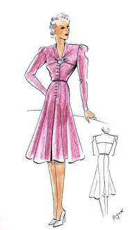 Original Fashion Illustration by Dora Sprinzel